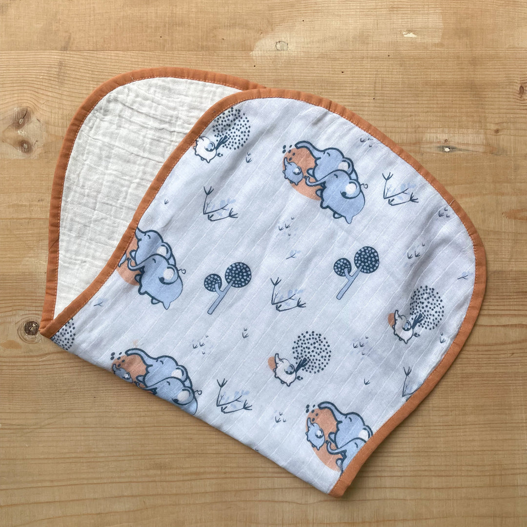 Bib and Blurp Cloth Set( Elephant Print) - Suspire