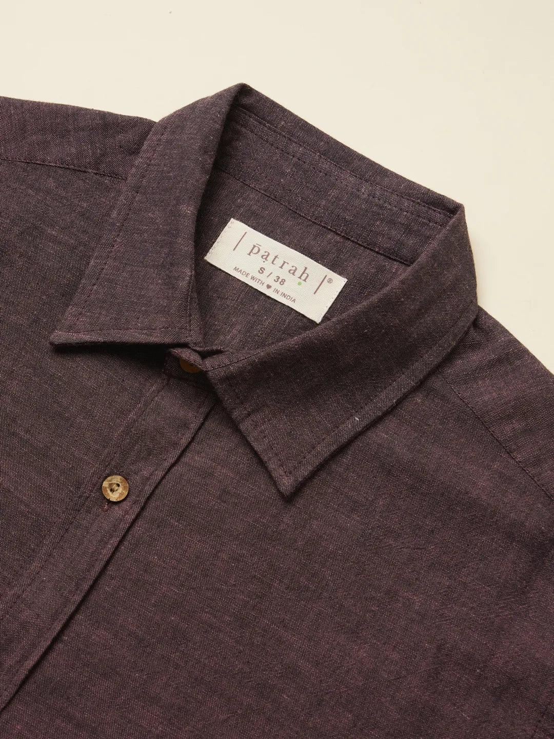 Black and Mauve Handloom Shirt - Suspire