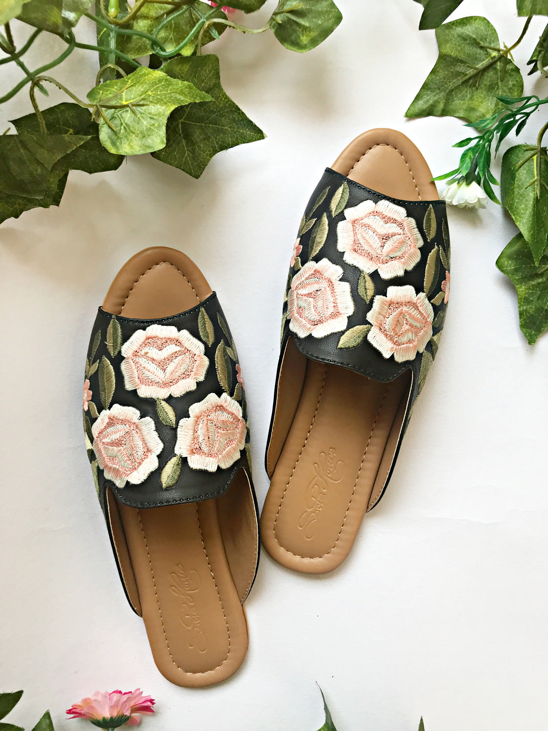 Black Fuax leather Loafers - Suspire