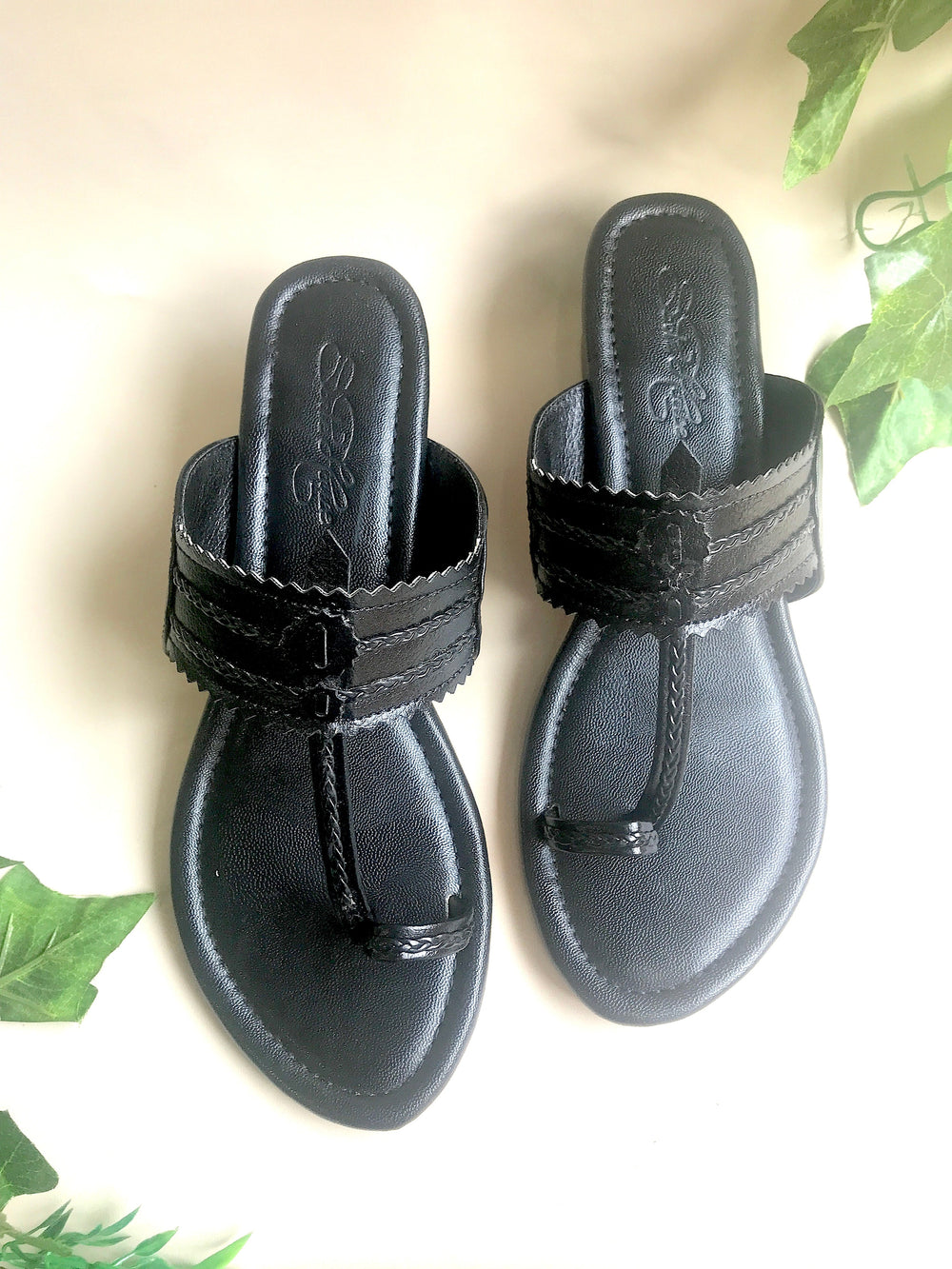 Black Kolapuri - 5 cm Heels