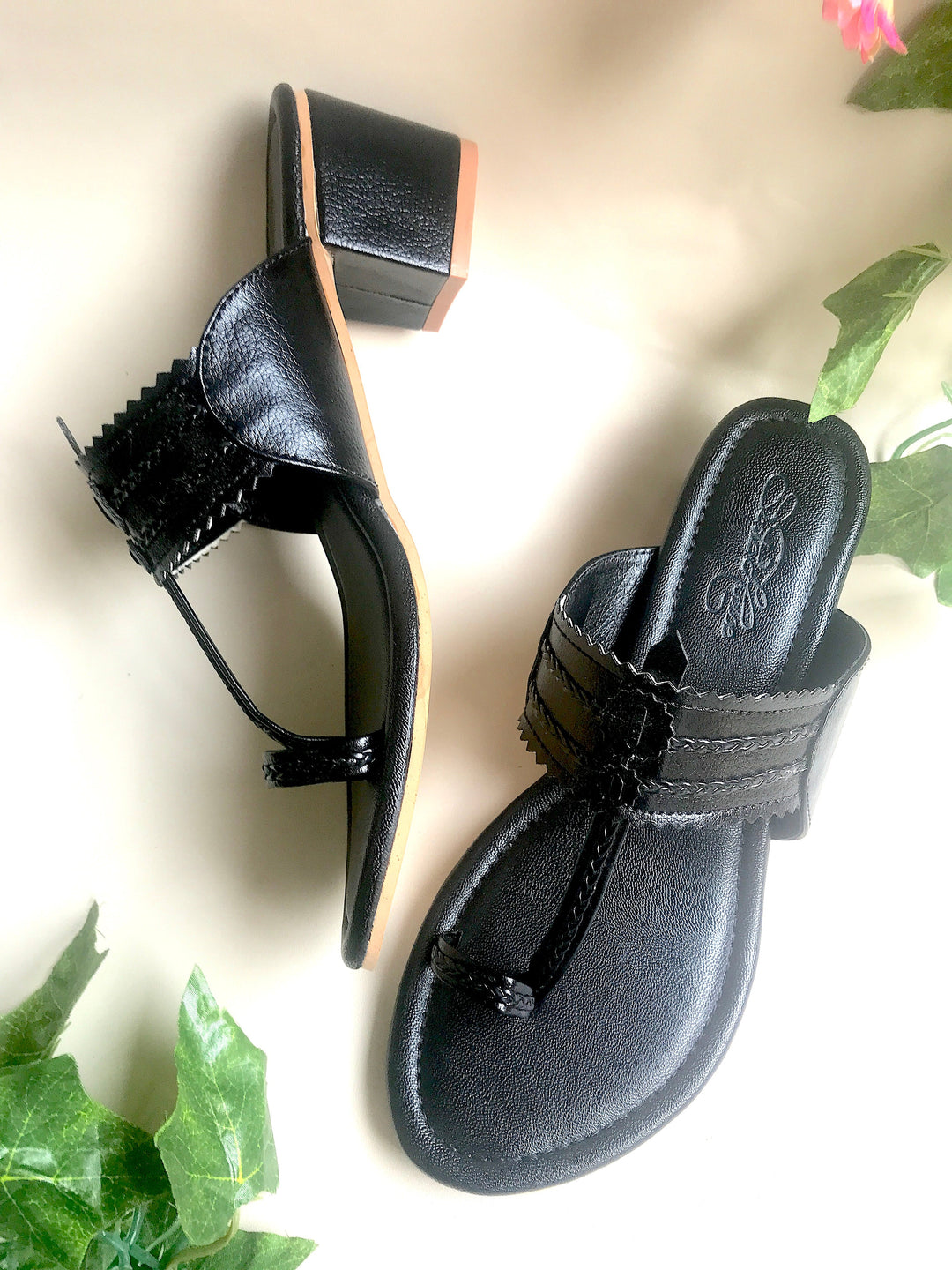 Black Kolapuri - 2 Inch Heels - Suspire