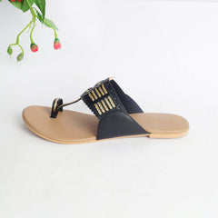 Black Multi Braid Kolapur with Nude Base