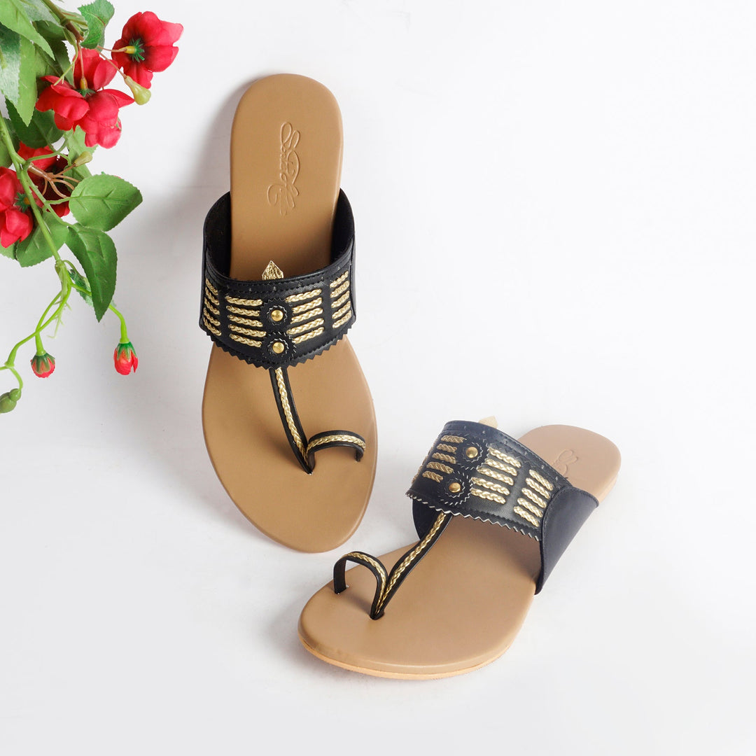 Black Multi Braid Kolapur with Nude Base - Suspire