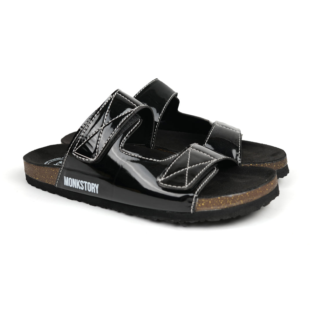 Monkstory Cork Dual-Straps Sandals, showcased on a white background.