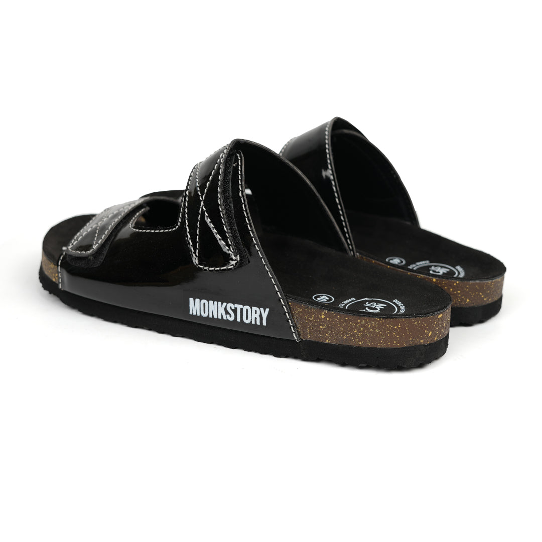 Monkstory Cork Dual-Straps Sandals, showcased on a white background.