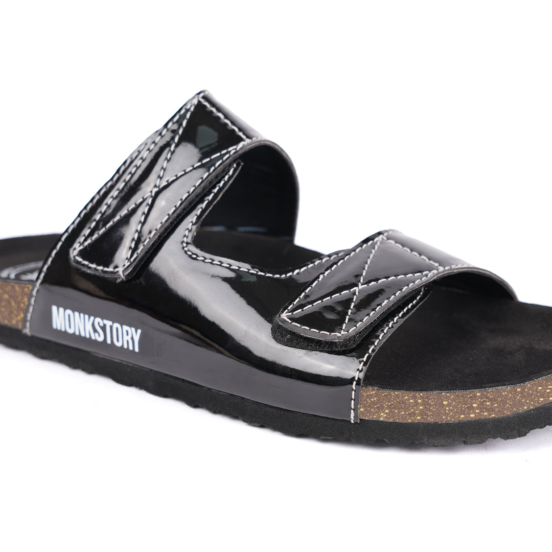 Monkstory Cork Dual-Straps Sandals, showcased on a white background.