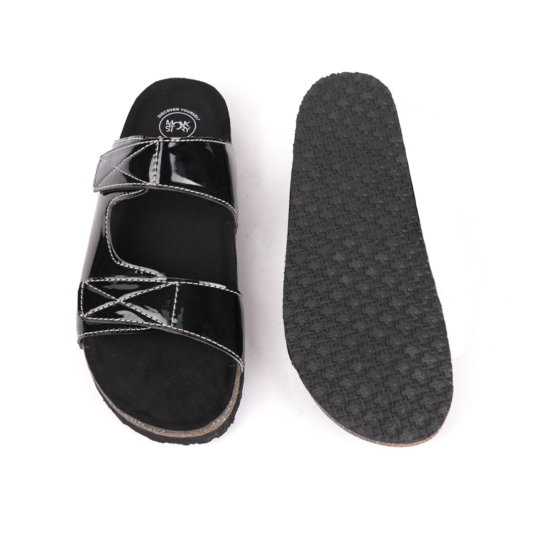 Monkstory Cork Dual-Straps Sandals, showcased on a white background.