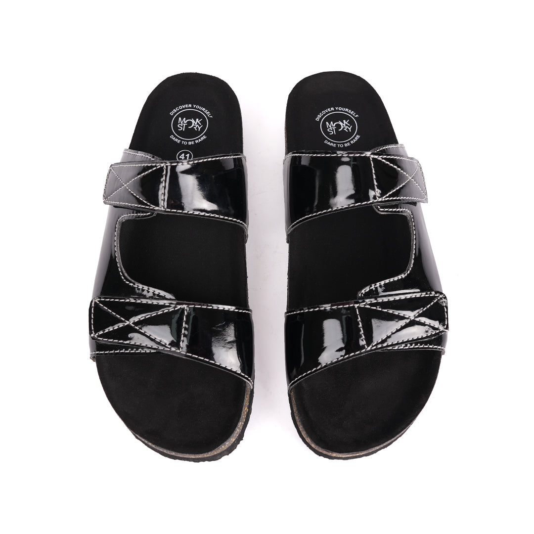 Monkstory Cork Dual-Straps Sandals, showcased on a white background.