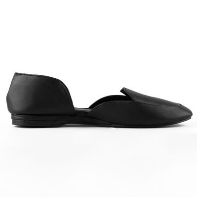 Black Loer with elevated heel