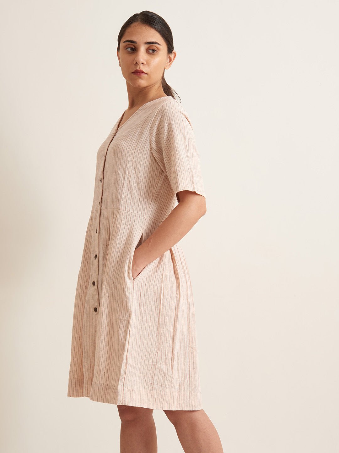 Box pleat shirt dress - Suspire
