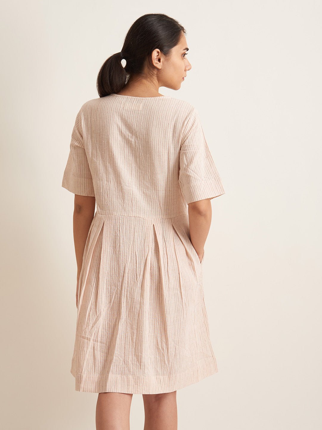 Box pleat shirt dress - Suspire