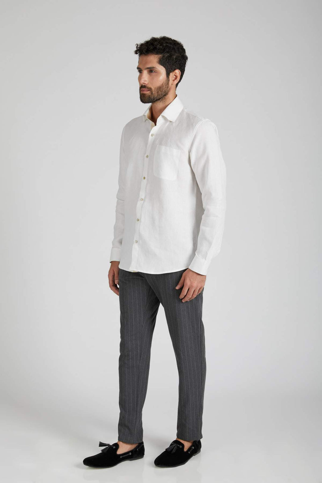 Breath Contrast Trim Shirt - Suspire