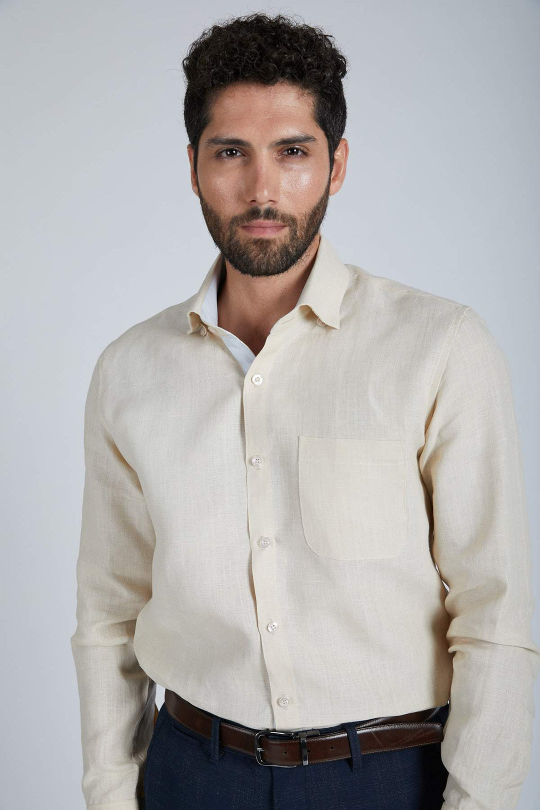 Breath Contrast Trim Shirt - Suspire