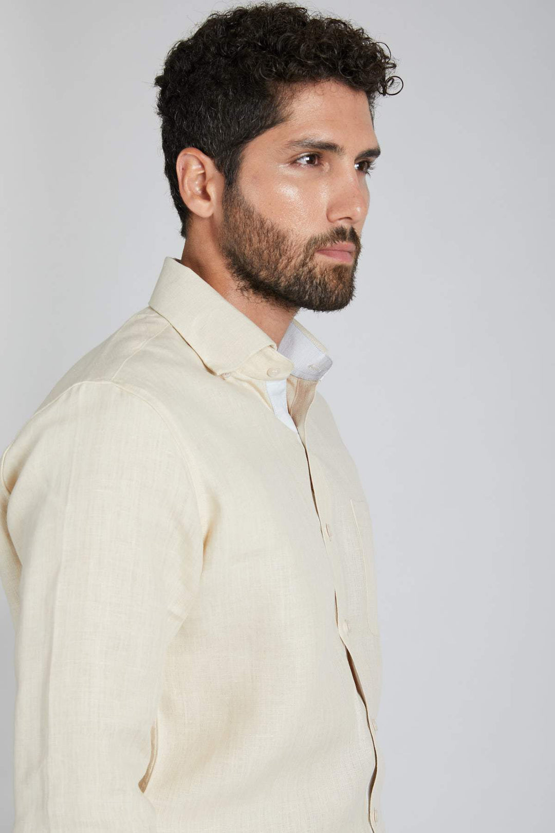 Breath Contrast Trim Shirt - Suspire