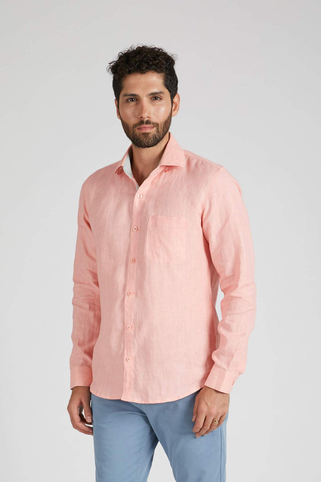 Breath Contrast Trim Shirt - Suspire