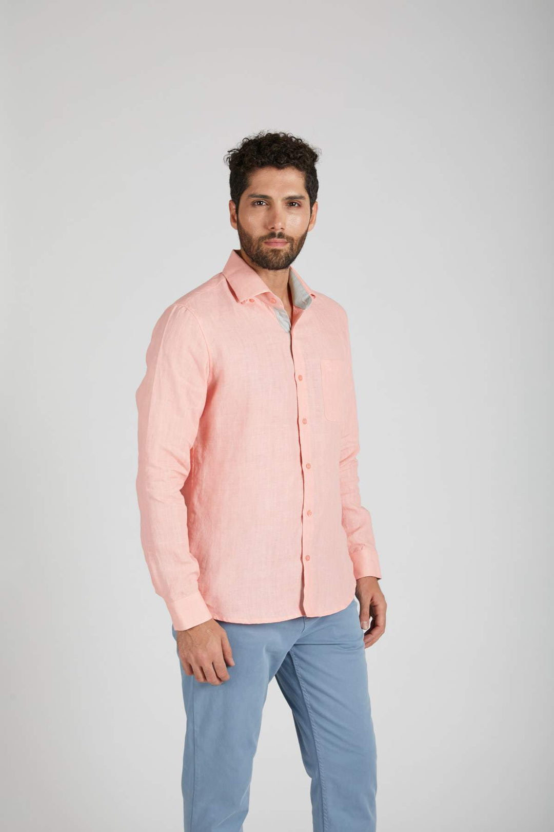Breath Contrast Trim Shirt - Suspire