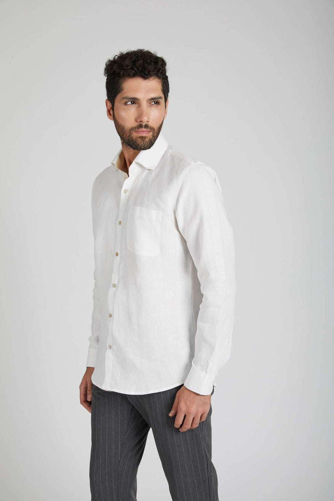 Breath Contrast Trim Shirt - Suspire