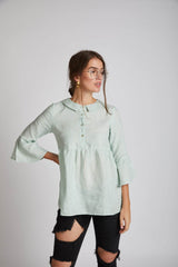 B Label Bridge Gathered Top