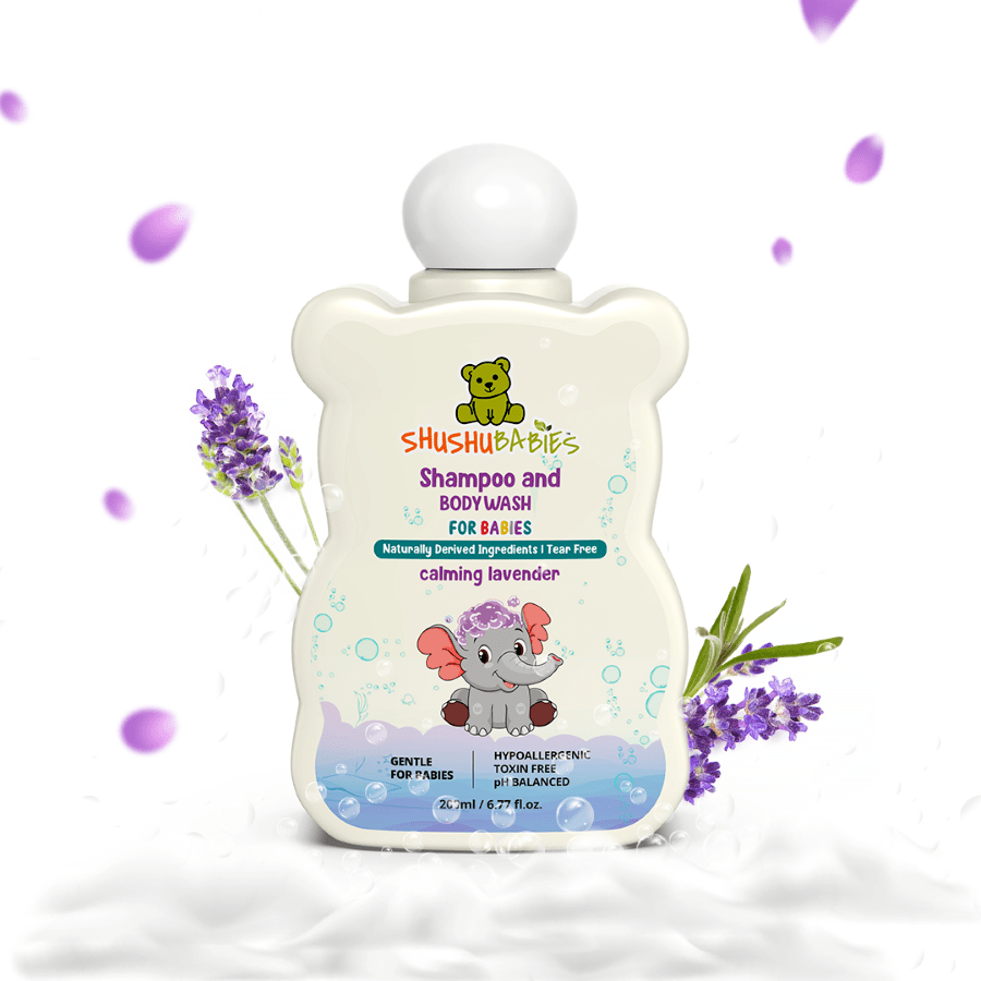 Calming Lavender Shampoo and Body Wash For Babies - 200ml - Suspire