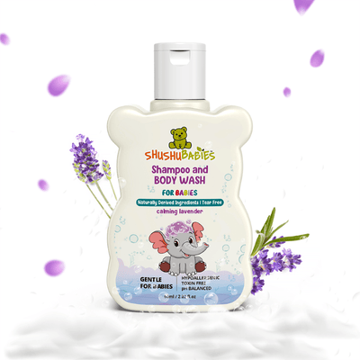 Calming Lavender Shampoo and Body Wash For Babies-60ml - Suspire