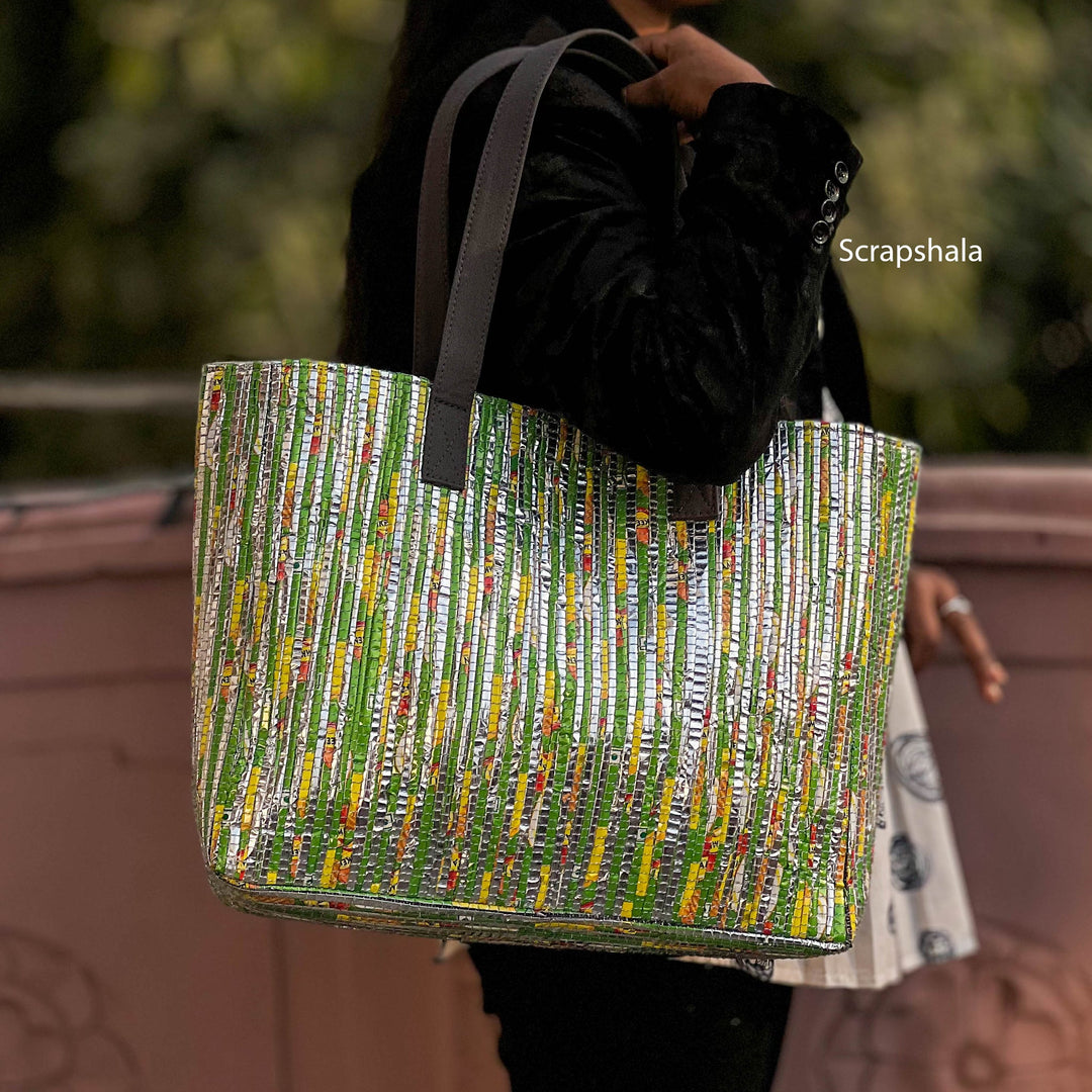 Chamkila Tote Bag | Upcycled | Handloom textile - Suspire