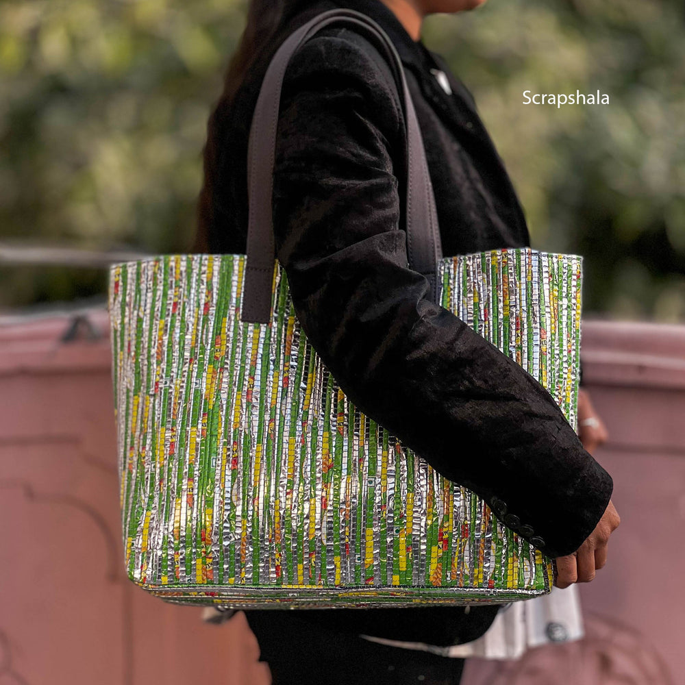 Scrapshala Chamkila Tote Bag | Upcycled Handloom