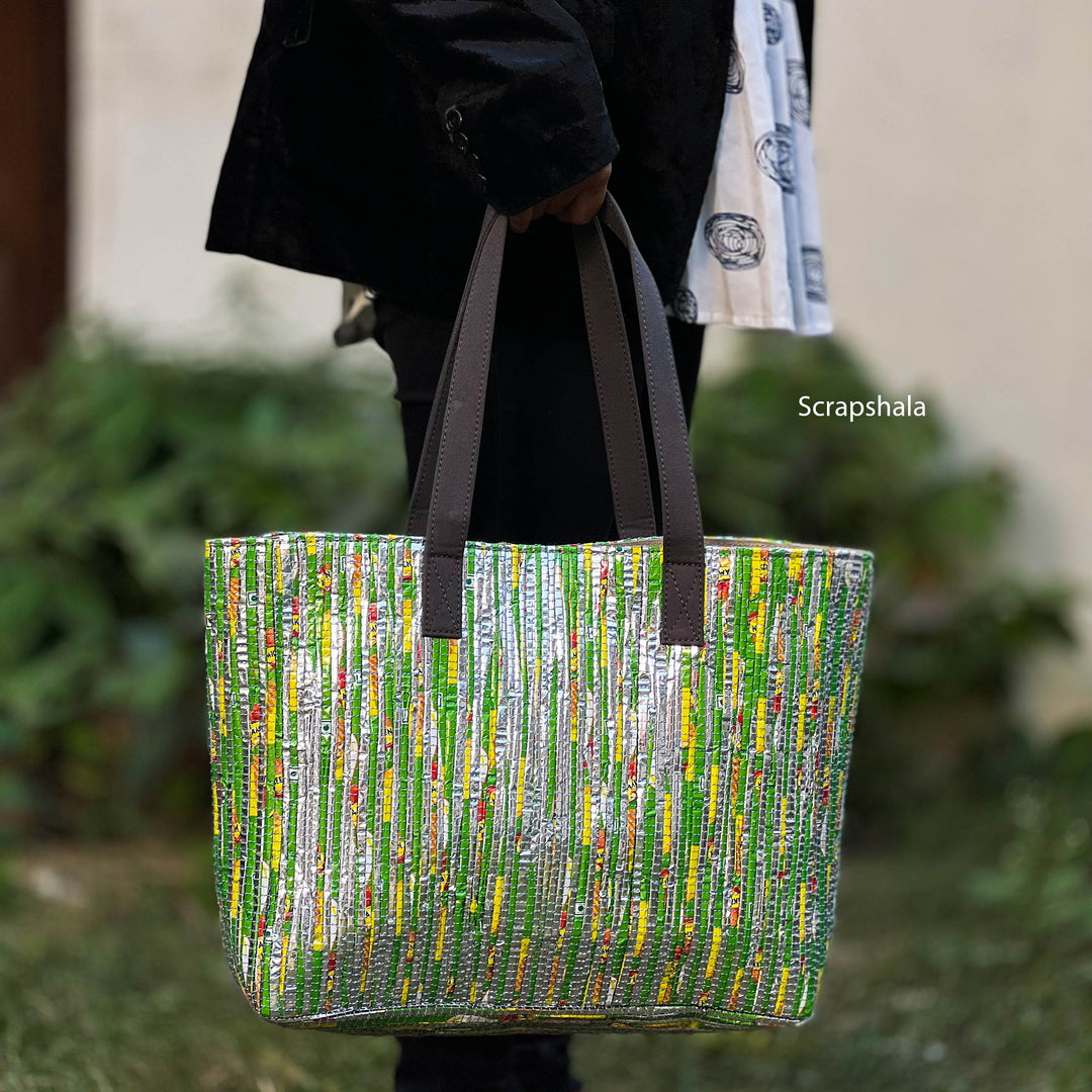 Chamkila Tote Bag | Upcycled | Handloom textile - Suspire