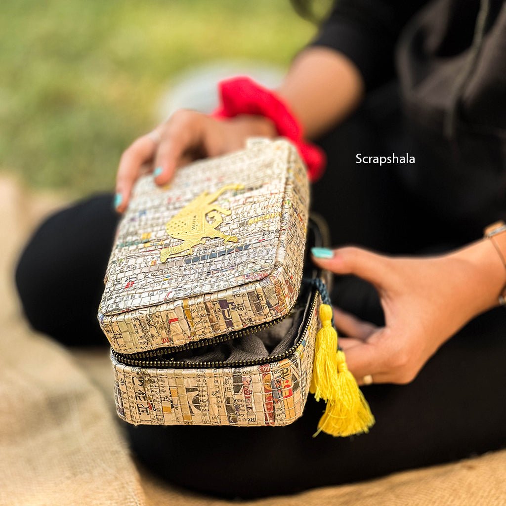 Charcha Jewellery Organizer Box | Space Saver| Upcycled | Handloom textile - Suspire