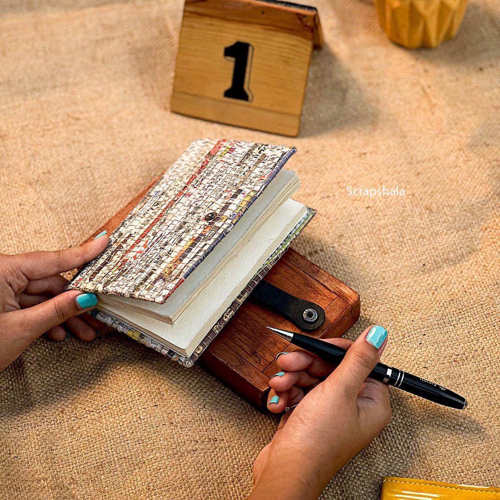 Charcha Journal | Resuable Cover | Upcycled | Handloom textile - Suspire