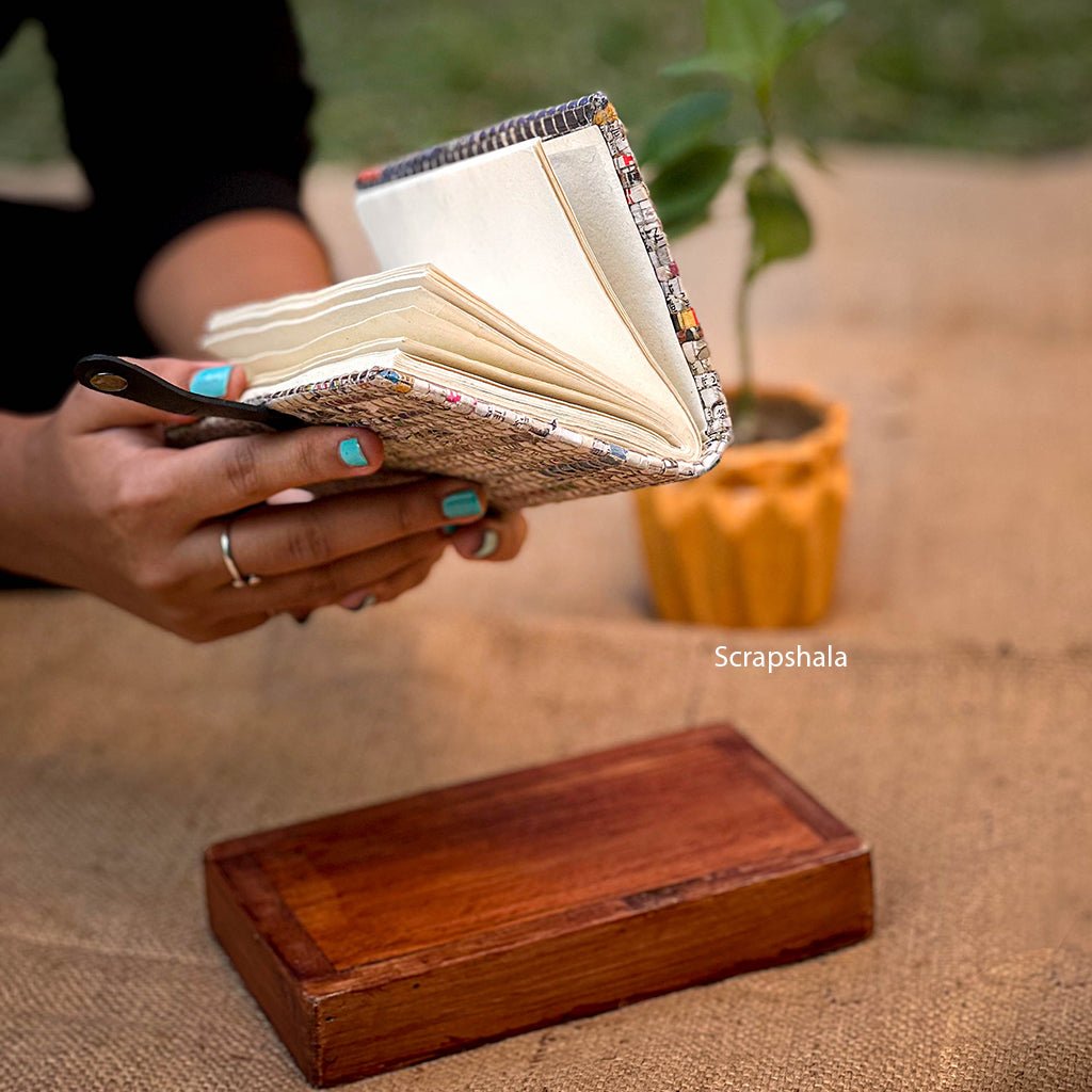 Charcha Journal | Resuable Cover | Upcycled | Handloom textile - Suspire