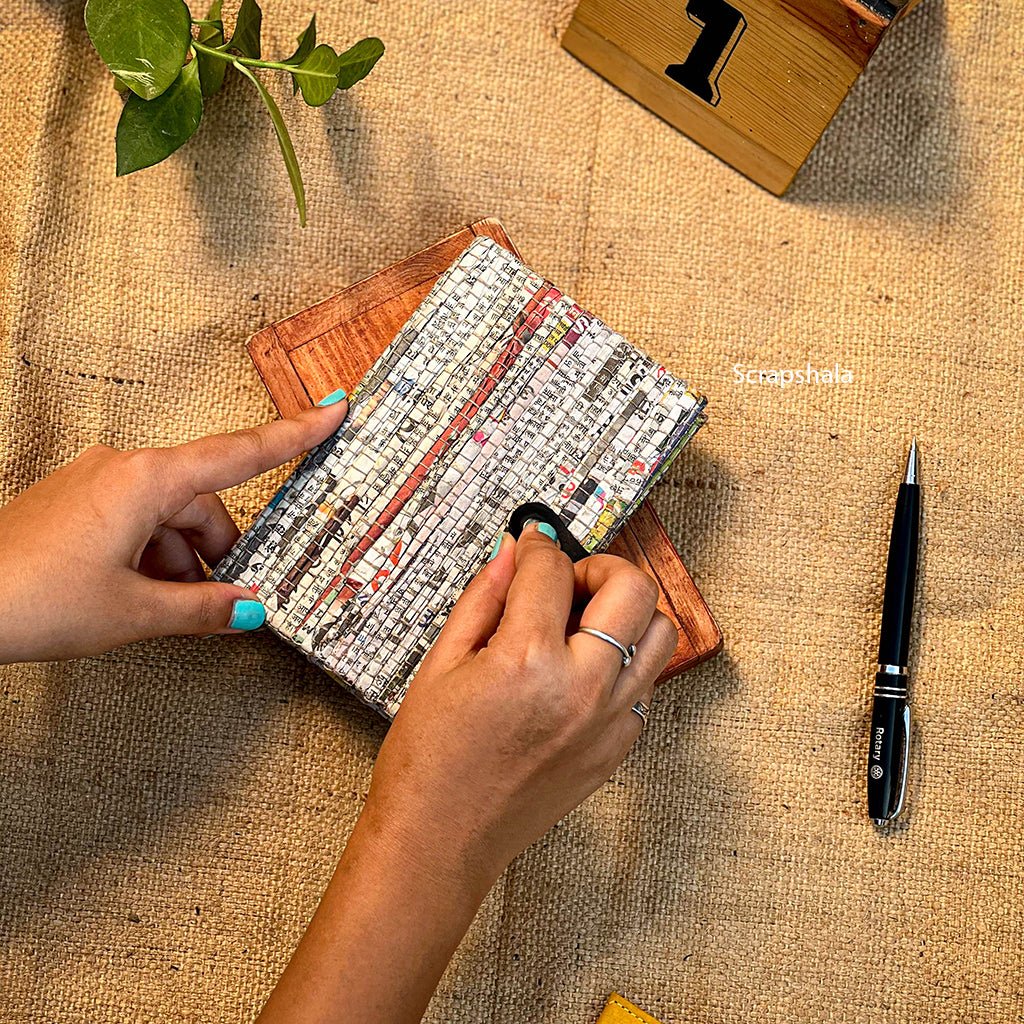 Charcha Journal | Resuable Cover | Upcycled | Handloom textile - Suspire
