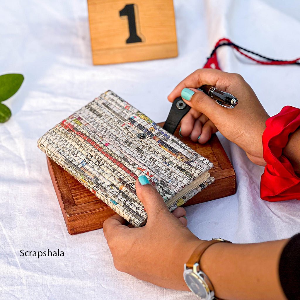 Charcha Journal | Resuable Cover | Upcycled | Handloom textile - Suspire