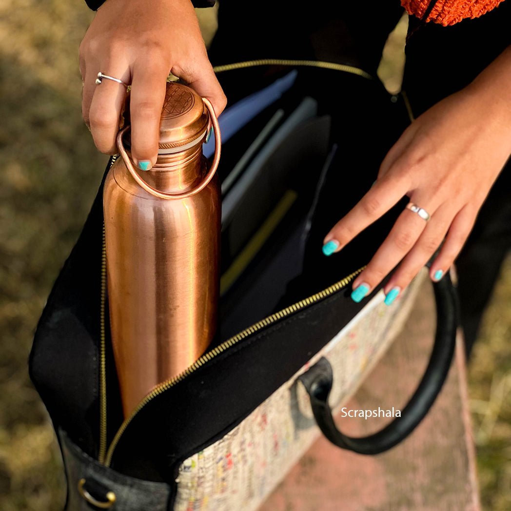 Charcha Office Laptop Bag | Timeless | Upcycled | handloom textile - Suspire
