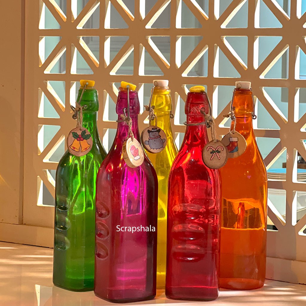 Christmas Ornaments Pack | Multipurpose | Resuable | Handpainted | Natural Wood - Suspire