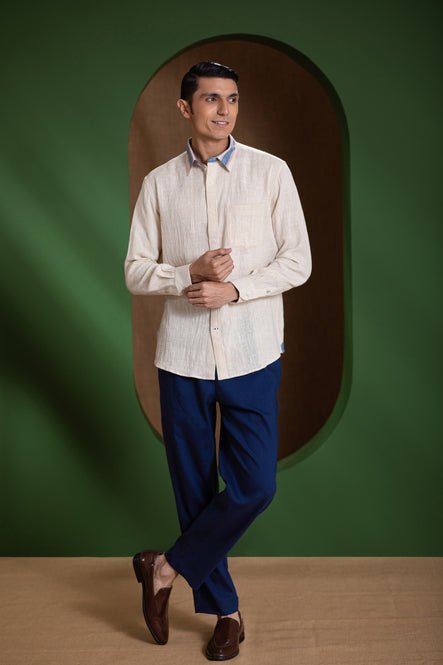 Coarse Texture Handwoven Men&