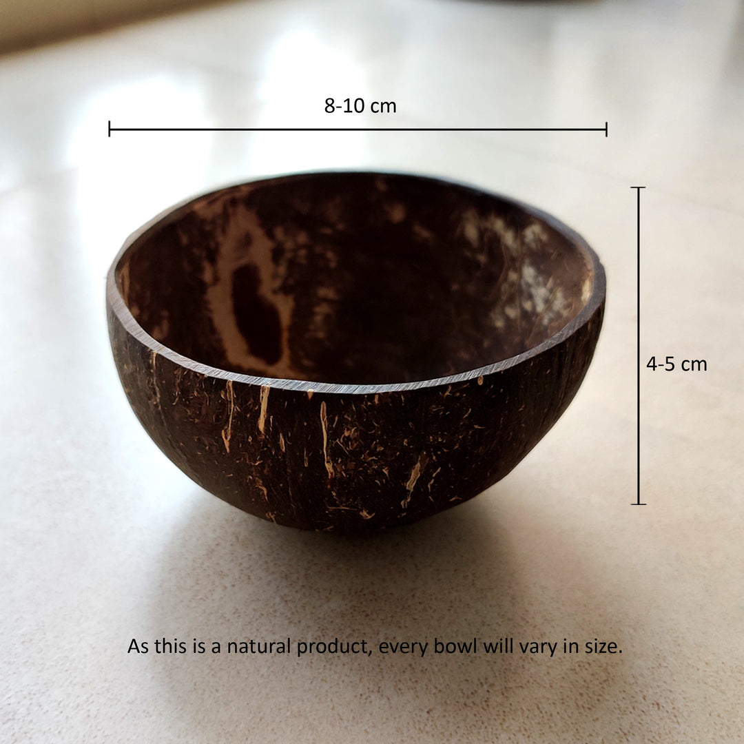 Coconut Shell Small Snack Bowls | Natural and Handcrafted - Suspire