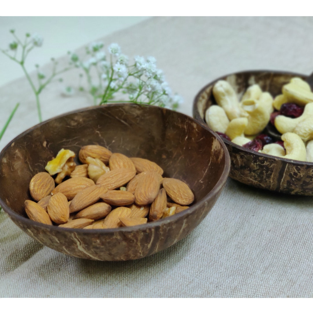 Coconut Shell Small Snack Bowls | Natural and Handcrafted - Suspire