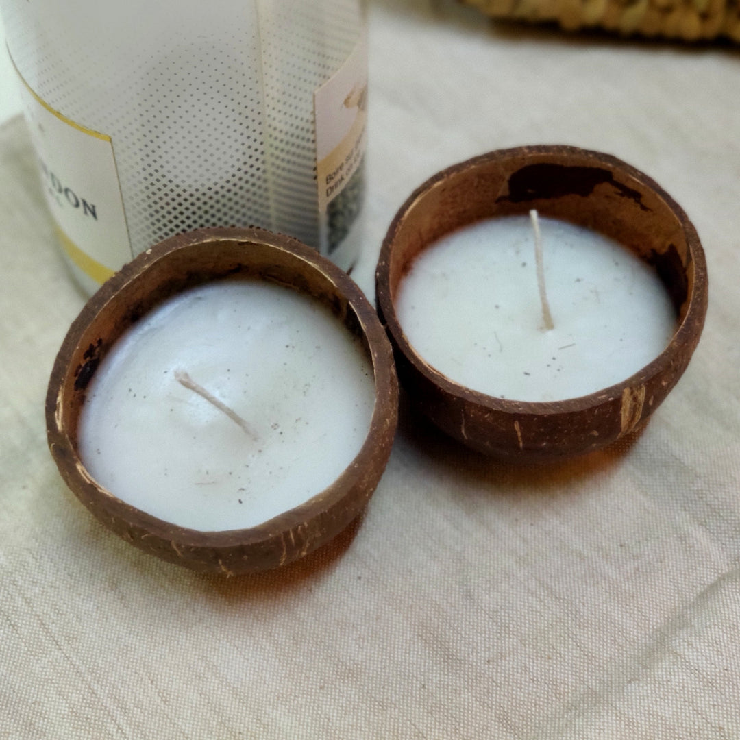 Coconut Shell Soy Wax Candles - Suspire