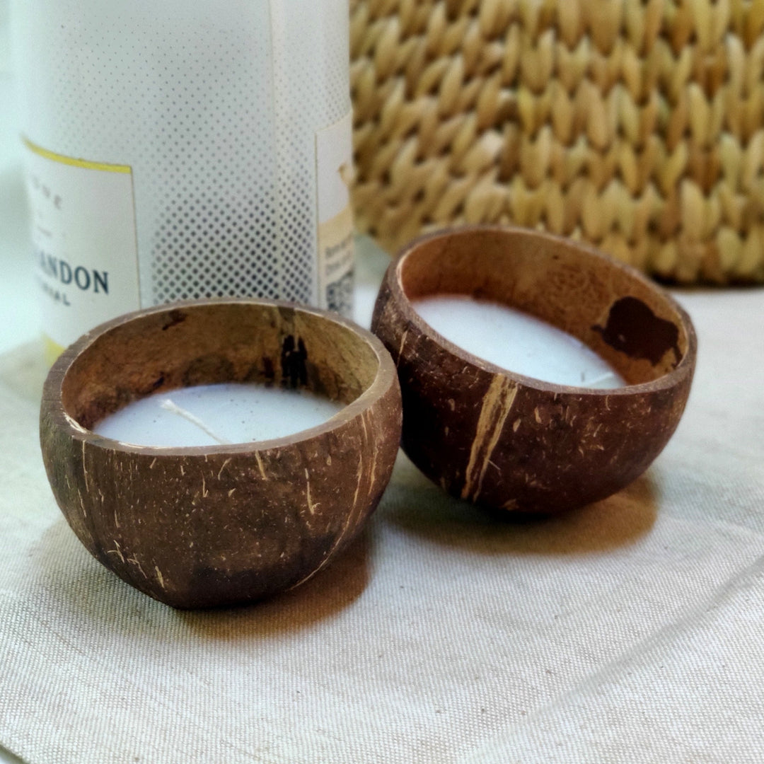 Coconut Shell Soy Wax Candles - Suspire