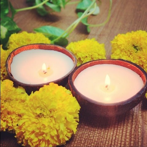 Coconut Shell Soy Wax Candles - Suspire
