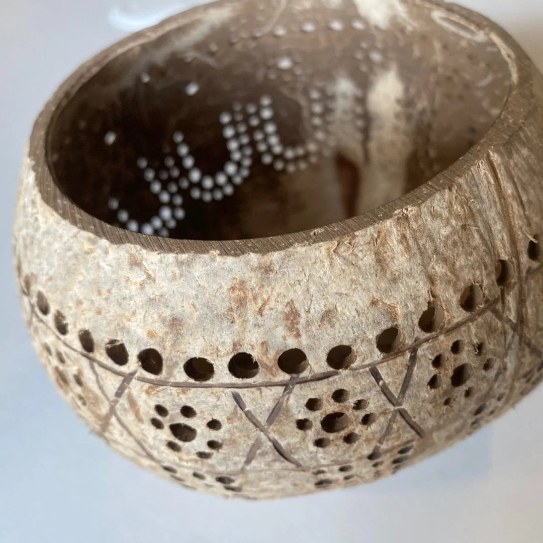 The Bare Bar Coconut Shell Tealight Holder