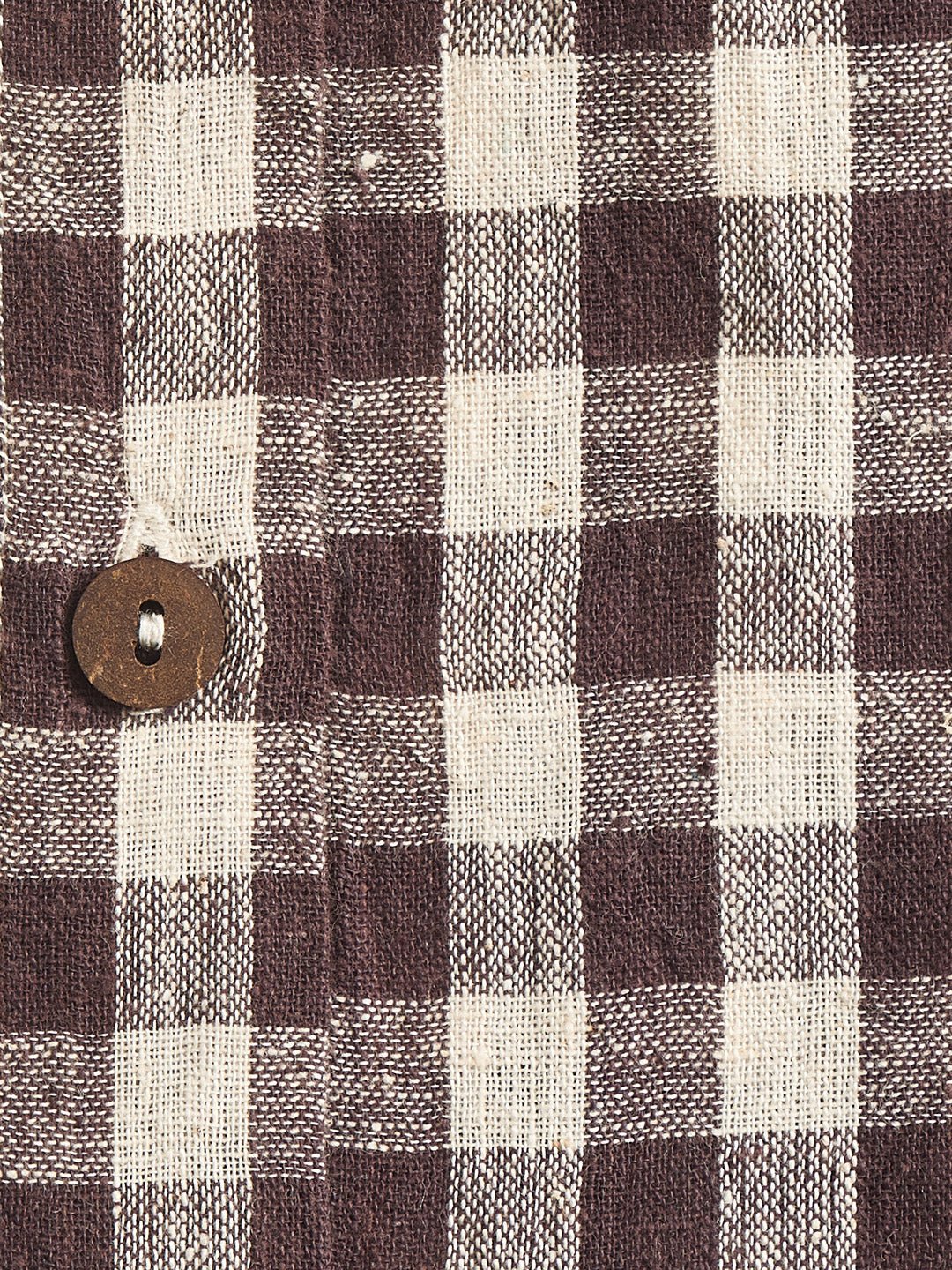 Collarless textured shirt - Suspire