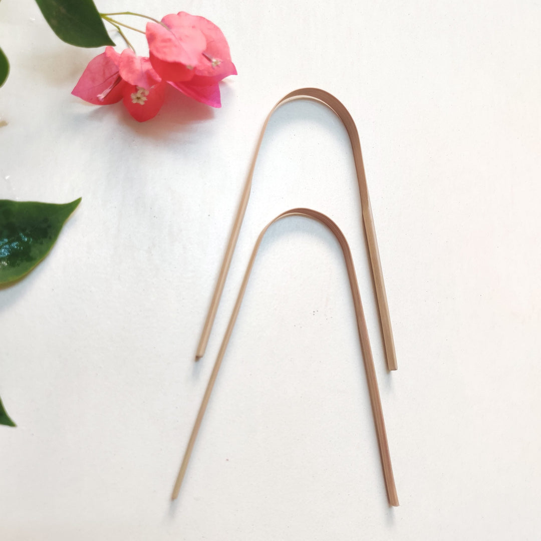 Combo-Bamboo Toothbrush & Bamboo Tongue Cleaner-(2 each) - Suspire