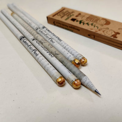 Combo-Recycled News paper Colour pencils and Plantable Seed pencils - Suspire