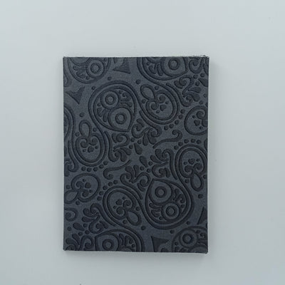 Cotton Canvas Monochrome Passport Cover - Black - Suspire