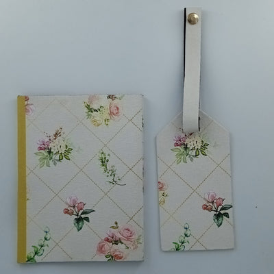 Cotton Canvas Vintage Floral Gift Set - Cream, Floral Print - Suspire