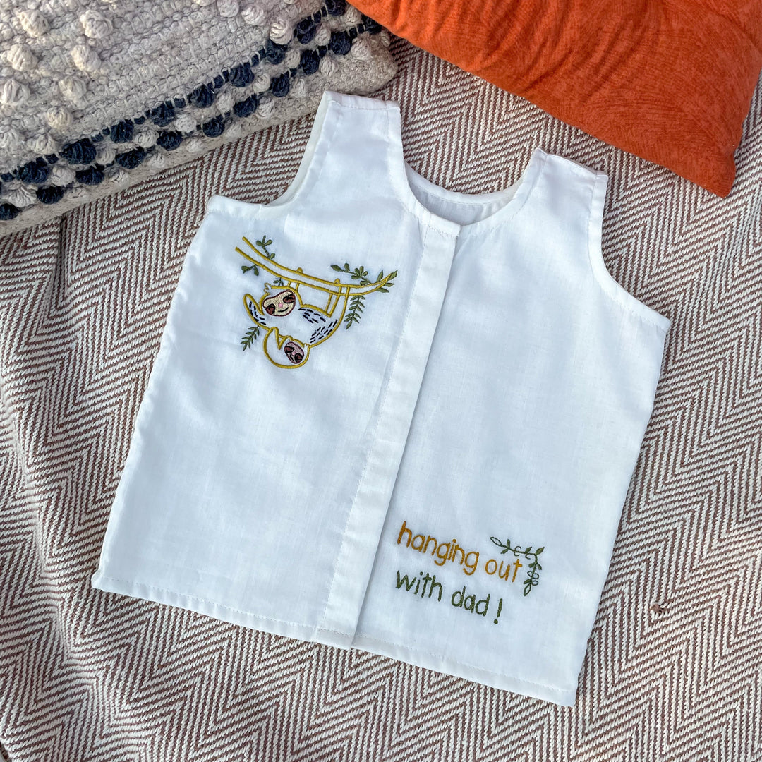 Cotton Jhablas/Vests -Set of 2(Sloth) - Suspire