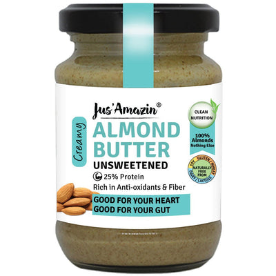 Creamy Almond Butter - Unsweetened - Suspire