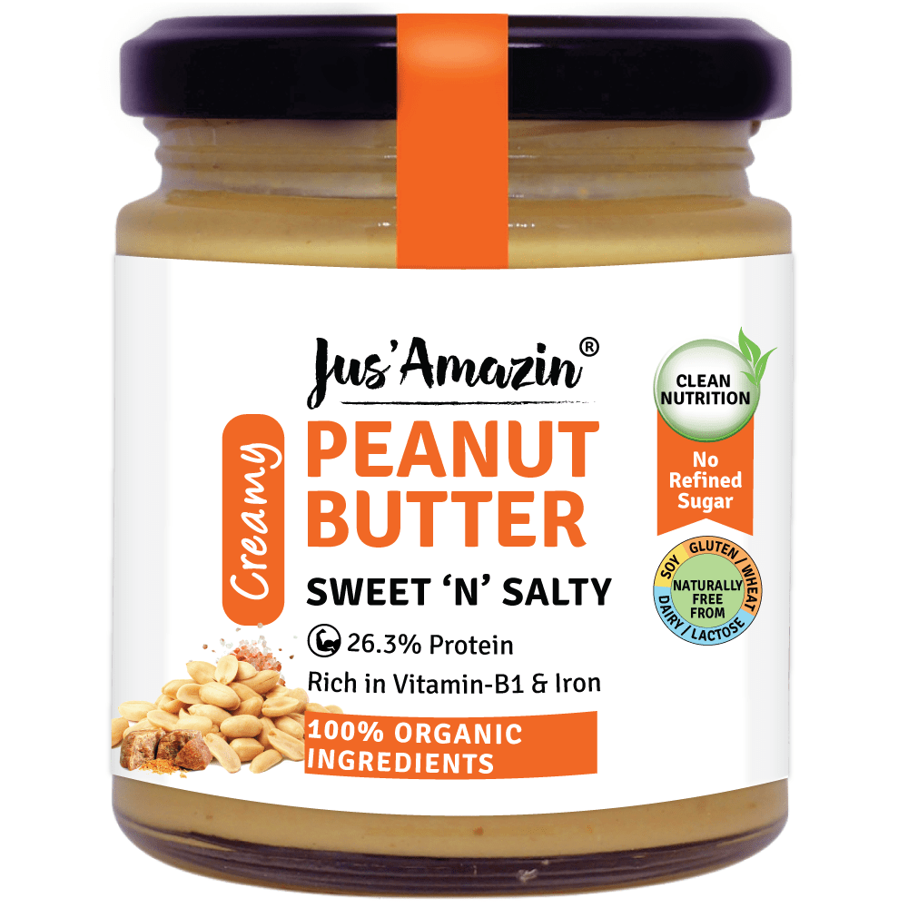 Creamy Organic Peanut Butter - Sweet &