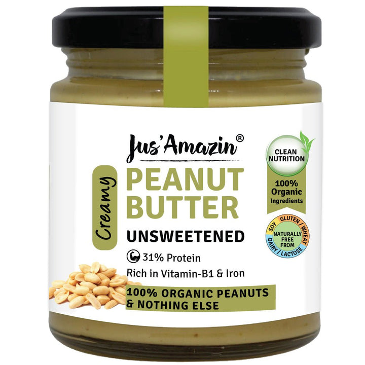 Creamy Organic Peanut Butter - Unsweetened - Suspire